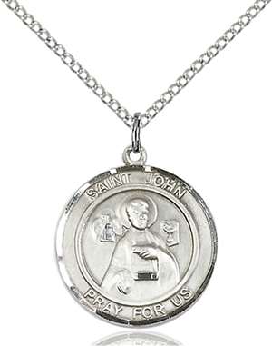 St. John the Apostle Medal<br/>8056 Round, Sterling Silver