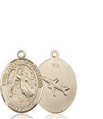 St. Joseph of Cupertino Medal<br/>8057 Oval, 14kt Gold