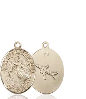 St. Joseph of Cupertino Medal<br/>8057 Oval, 14kt Gold