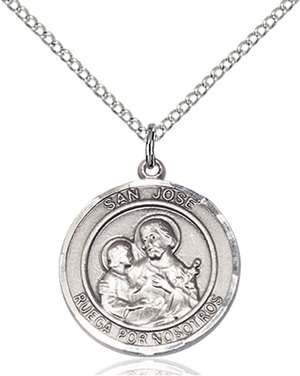 San Jose Medal<br/>8058 Spanish, Round, Sterling Silver