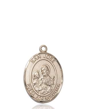 San Jose Medal<br/>8058 Spanish, Oval, 14kt Gold