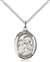 St. Joseph Medal<br/>8058 Oval, Sterling Silver