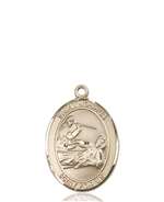 St. Joshua Medal<br/>8059 Oval, 14kt Gold