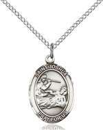 St. Joshua Medal<br/>8059 Oval, Sterling Silver