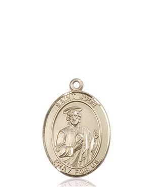 St. Jude Thaddeus Medal<br/>8060 Oval, 14kt Gold