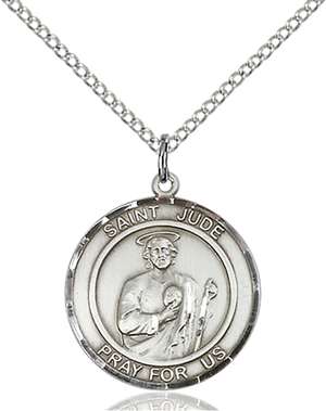 St. Jude Medal<br/>8060 Round, Sterling Silver