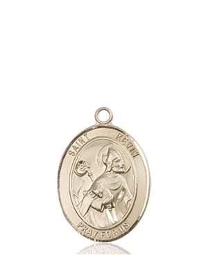 St. Kevin Medal<br/>8062 Oval, 14kt Gold