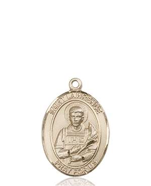 St. Lawrence Medal<br/>8063 Oval, 14kt Gold