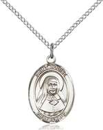 St. Louise De Marillac Medal<br/>8064 Oval, Sterling Silver