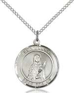 St. Lucia of Syracuse Medal<br/>8065 Round, Sterling Silver