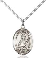 St. Lucia of Syracuse Medal<br/>8065 Oval, Sterling Silver