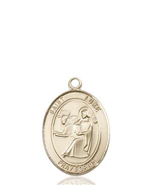 St. Luke the Apostle Medal<br/>8068 Oval, 14kt Gold