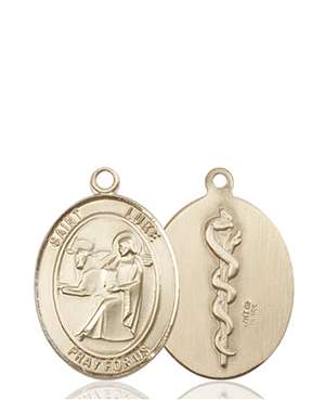 St. Luke the Apostle / Doctor Medal<br/>8068 Oval, 14kt Gold