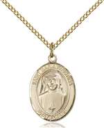 St. Maria Faustina Medal<br/>8069 Oval, Gold Filled