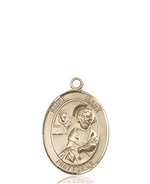 St. Mark the Evangelist Medal<br/>8070 Oval, 14kt Gold