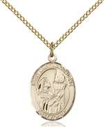 St. Mary Magdalene Medal<br/>8071 Oval, Gold Filled