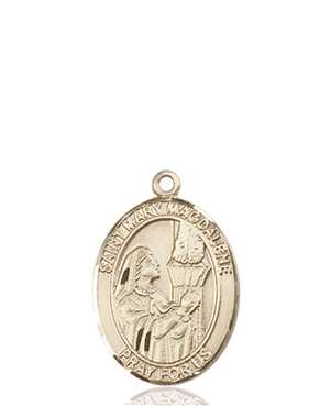 St. Mary Magdalene Medal<br/>8071 Oval, 14kt Gold