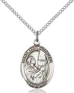 St. Mary Magdalene Medal<br/>8071 Oval, Sterling Silver