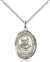 St. Maximilian Kolbe Medal<br/>8073 Oval, Sterling Silver