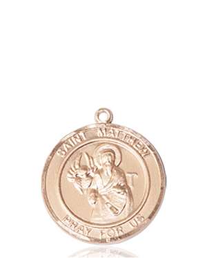 St. Matthew the Apostle Medal<br/>8074 Round, 14kt Gold