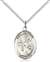 St. Matthew the Apostle Medal<br/>8074 Oval, Sterling Silver