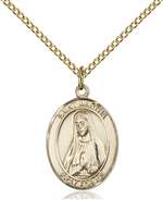 St. Martha Medal<br/>8075 Oval, Gold Filled