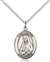 St. Martha Medal<br/>8075 Oval, Sterling Silver