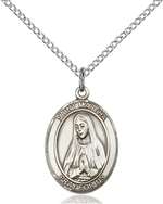 St. Martha Medal<br/>8075 Oval, Sterling Silver