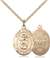 St. Michael / Emt Medal<br/>8076 Oval, Gold Filled