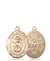 St. Michael / Emt Medal<br/>8076 Oval, 14kt Gold