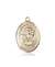 St. Michael / Paratrooper Medal<br/>8076 Oval, 14kt Gold