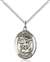 St. Michael the Archangel Medal<br/>8076 Oval, Sterling Silver