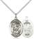 St. Michael / Nat'l Guard Medal<br/>8076 Oval, Sterling Silver