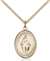 Miraculous Medal<br/>8078 Oval, Gold Filled