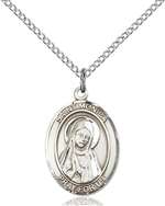 St. Monica Medal<br/>8079 Oval, Sterling Silver