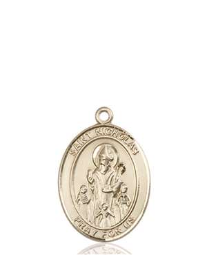 St. Nicholas Medal<br/>8080 Oval, 14kt Gold