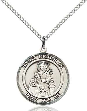 St. Nicholas Medal<br/>8080 Round, Sterling Silver