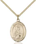 St. Louis Medal<br/>8081 Oval, Gold Filled