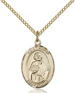 St. Philip the Apostle Medal<br/>8083 Oval, Gold Filled