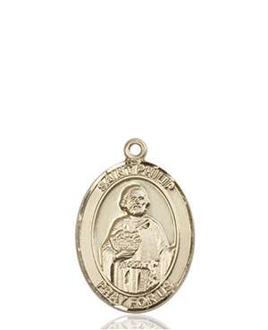 St. Philip the Apostle Medal<br/>8083 Oval, 14kt Gold