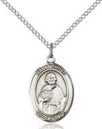 St. Philip the Apostle Medal<br/>8083 Oval, Sterling Silver