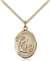St. Bonaventure Medal<br/>8085 Oval, Gold Filled