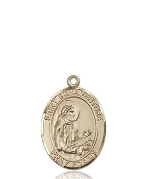 St. Bonaventure Medal<br/>8085 Oval, 14kt Gold