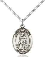 St. Peregrine Laziosi Medal<br/>8088 Oval, Sterling Silver