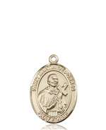St. Martin De Porres Medal<br/>8089 Oval, 14kt Gold
