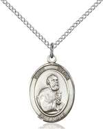 St. Peter the Apostle Medal<br/>8090 Oval, Sterling Silver