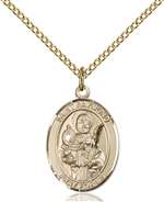 St. Raymond Nonnatus Medal<br/>8091 Oval, Gold Filled