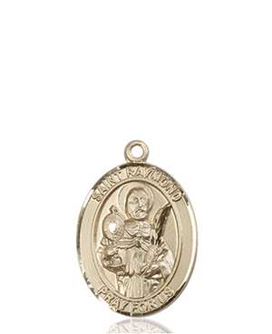 St. Raymond Nonnatus Medal<br/>8091 Oval, 14kt Gold