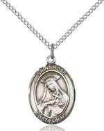 St. Rose of Lima Medal<br/>8095 Oval, Sterling Silver