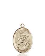 St. Robert Bellarmine Medal<br/>8096 Oval, 14kt Gold